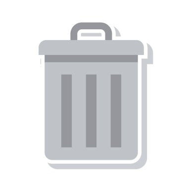 Çöp kutusu vektör illüstrasyonuName