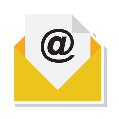 Bir mektup zarfının vektör illüstrasyonu