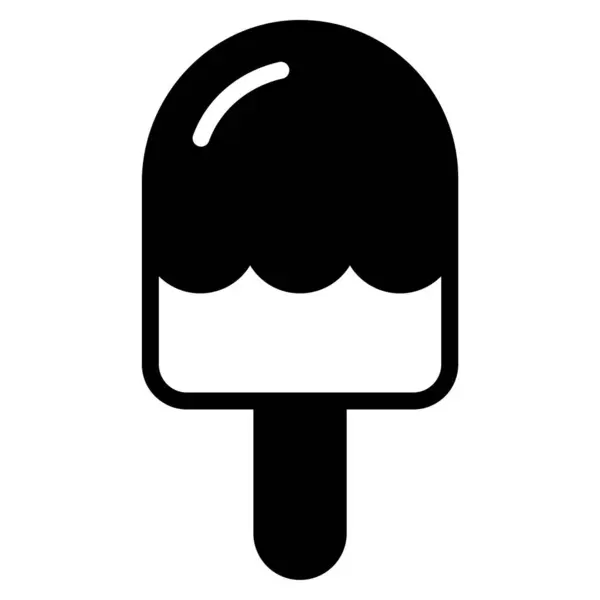 アイスクリームアイコン ベクターイラスト — ストックベクタ