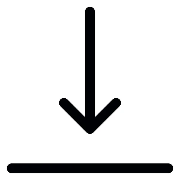 Flecha Abajo Icono Vector — Archivo Imágenes Vectoriales