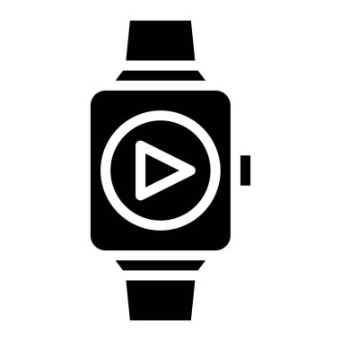 akıllı saat simge vektör illüstrasyonu