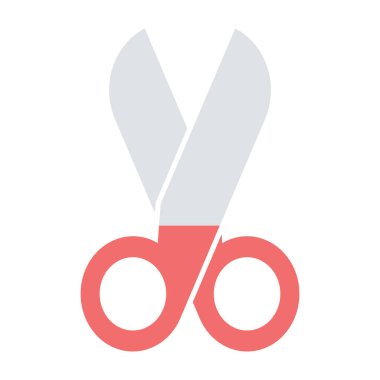 makas simgesi vektör illüstrasyonu