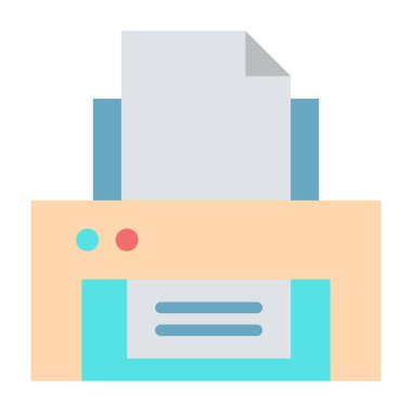 Alışveriş ve lojistik düz vektör simgesi.