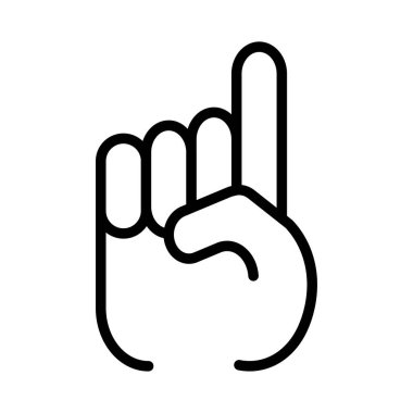 El hareketi simgesi vektör illüstrasyon grafik tasarımı