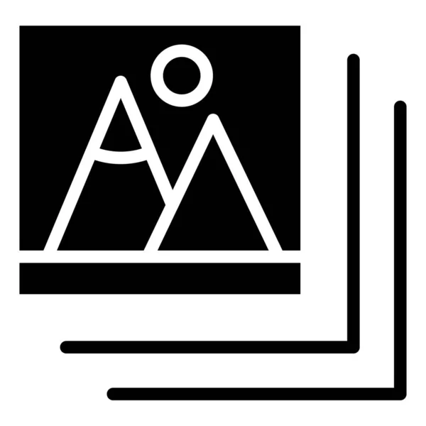 Siyah arkaplanda fotoğraf vektörü simgesi