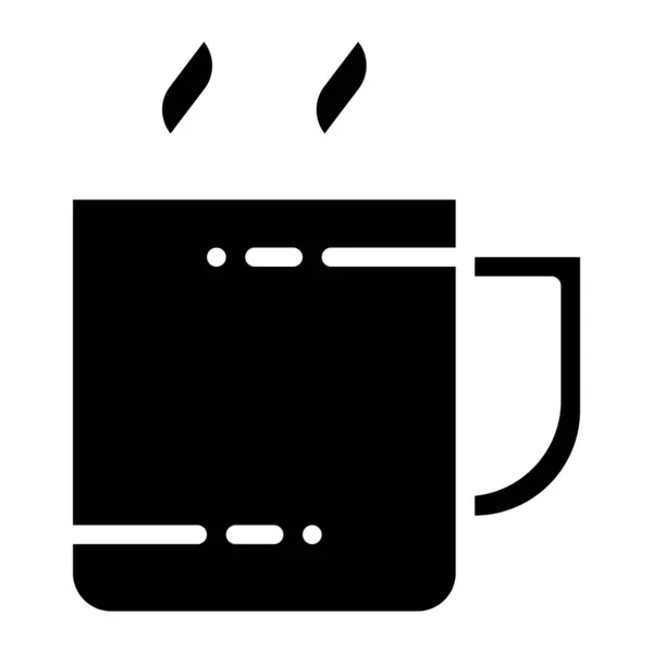 Kaffee Vektorzeilen Symbol — Stockvektor