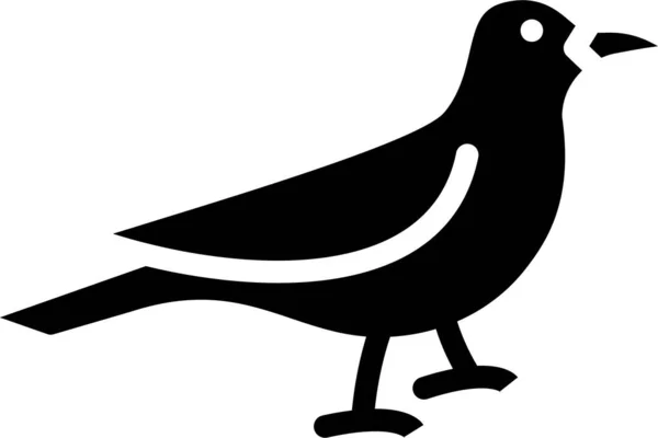 Illustration Vectorielle Oiseau Dessiné Main — Image vectorielle