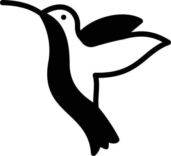 Птичий Силуэт Белом Фоне — стоковый вектор