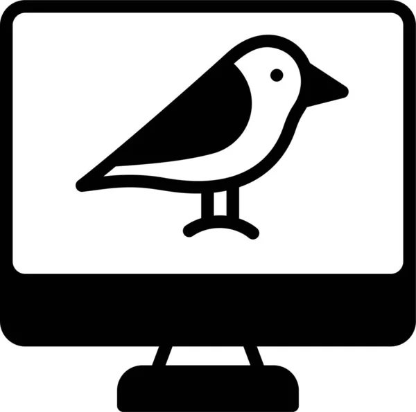 Vectorillustratie Van Vogelpictogram — Stockvector