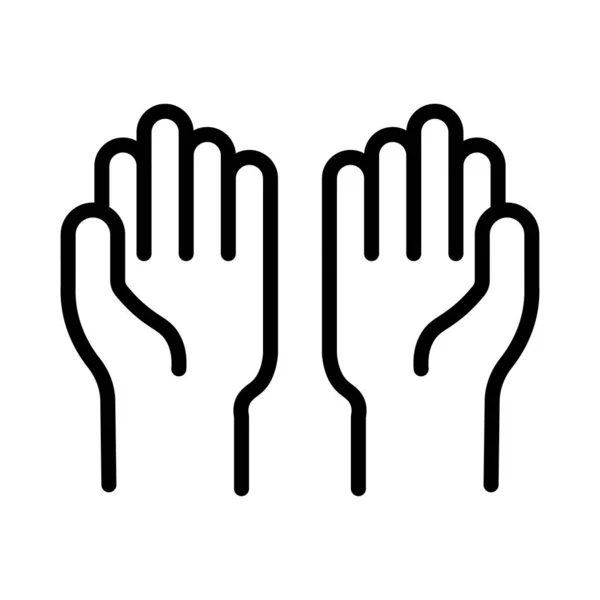 Hand Geste Symbol Vektor Illustration Grafik Design — Stockvektor