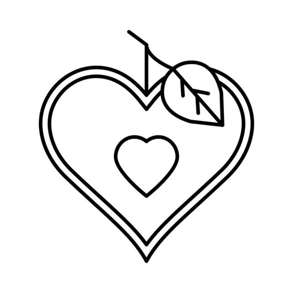 Coração Com Ícone Seta Desenho Gráfico Ilustração Vetorial —  Vetores de Stock