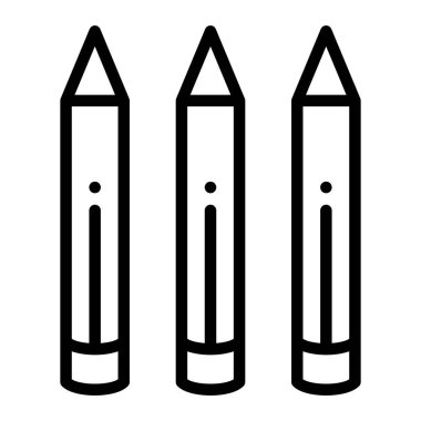 Kalemlerin vektör illüstrasyonu