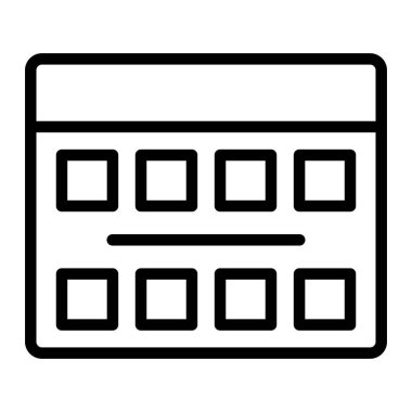 Takvimin vektör illüstrasyonu