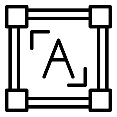 Alfabenin vektör illüstrasyonu