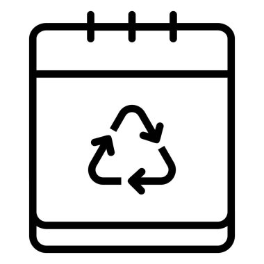 Geri dönüşümün vektör çizimi