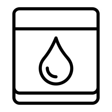 Su damlasının vektör çizimi