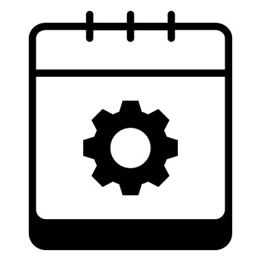 dişli simgesi vektör illüstrasyonu