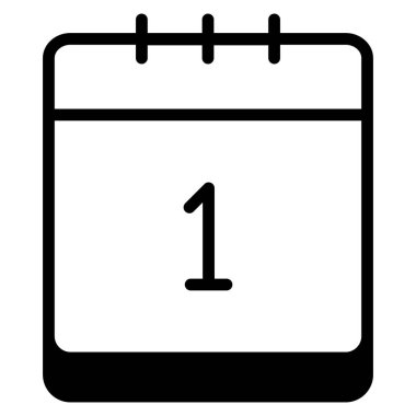 Takvim simgesi, vektör çizimi