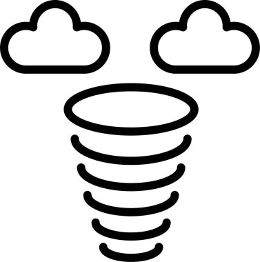 Kasırganın vektör çizimi