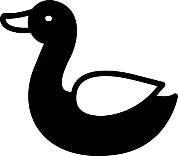 Векторная Иллюстрация Милого Мультяшного Лебедя — стоковый вектор