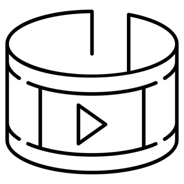 Video bandının vektör illüstrasyonu