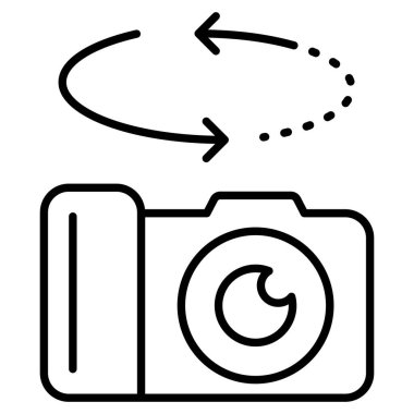 Kameranın vektör illüstrasyonu