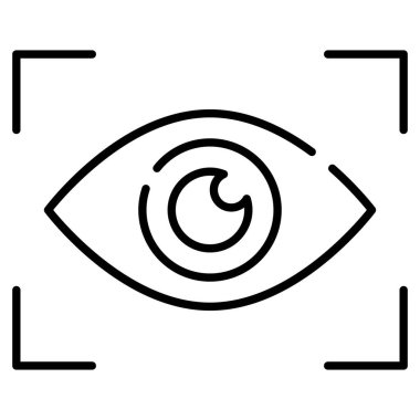 gözün bir vektör çizimi