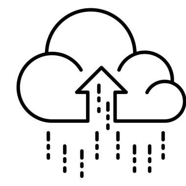 Bulut hesaplama kavramının vektör illüstrasyonu