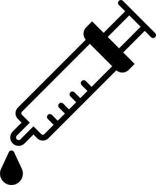 şırınganın bir vektör çizimi 