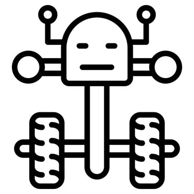 Robotun vektör illüstrasyonu