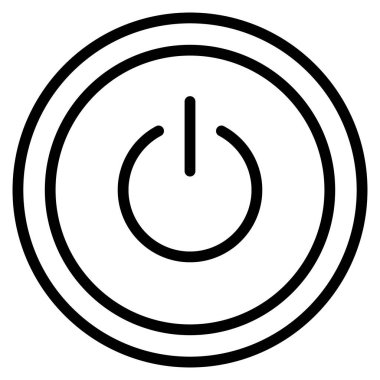 Güç düğmesinin vektör illüstrasyonu 