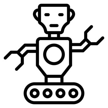 Robotun vektör illüstrasyonu 
