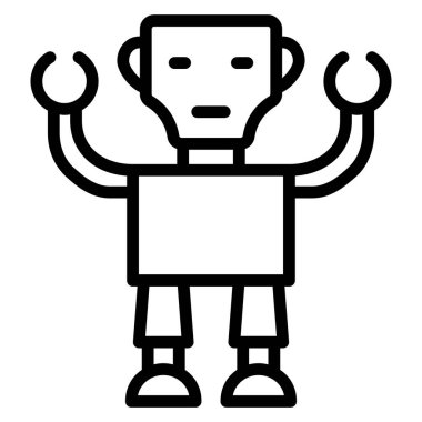 Robotun vektör illüstrasyonu 