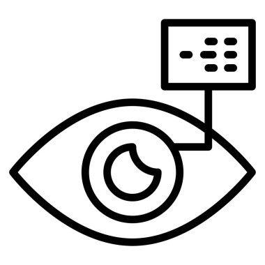 gözün bir vektör çizimi