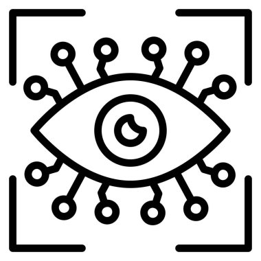 gözün bir vektör çizimi