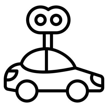 arabanın vektör illüstrasyonu