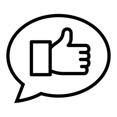 başparmaklar için bir vektör illüstrasyonu simgesi