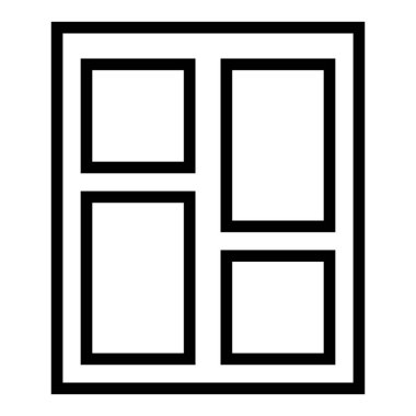 Çerçevelerin bir vektör illüstrasyonu