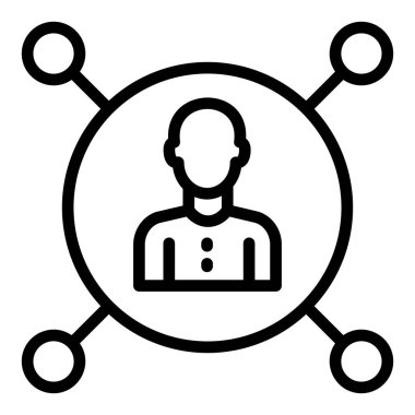 Ağ için bir vektör illüstrasyonu