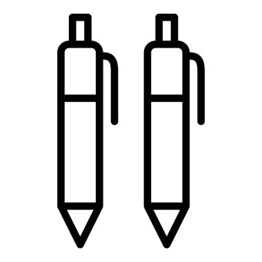 Kalemlerin vektör illüstrasyonu