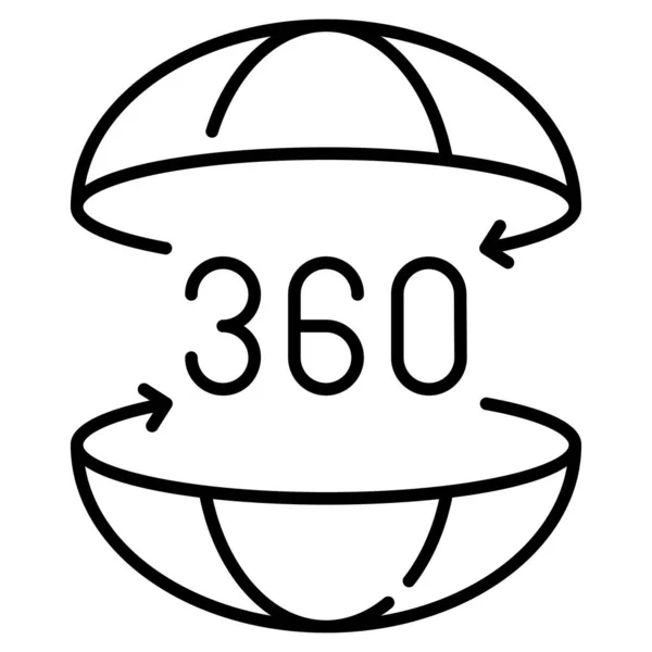 360 vektör illüstrasyonu