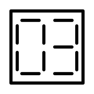 Büyük sayı vektör illüstrasyonu 