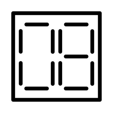 Büyük sayı vektör illüstrasyonu 