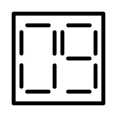 Büyük sayı vektör illüstrasyonu 