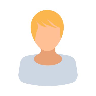 Kadın yüzünün bir vektör çizimi