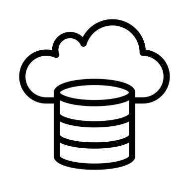 bulutu kaydetmenin bir vektör illüstrasyonu