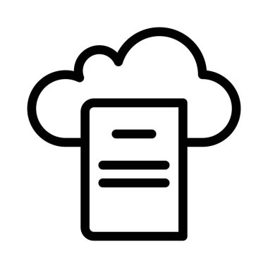 veri depolama vektör çizgisi simgesi