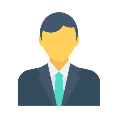 Erkek yüzünün bir vektör çizimi