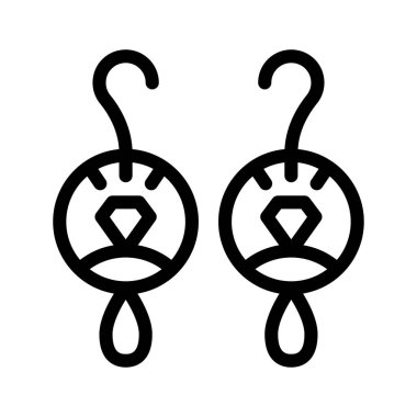 Küpelerin vektör düzlüğü simgesi