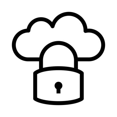 Seo güvenlik simgesinin vektör illüstrasyonu